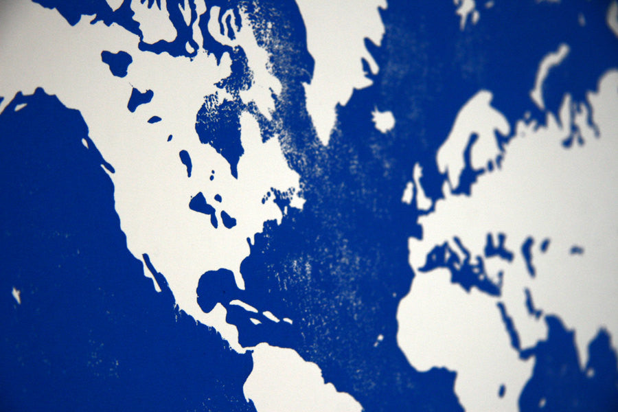 Wedding Guest Book Alternative Print  WORLD MAP