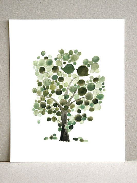 GREEN TREE OF LIFE art print