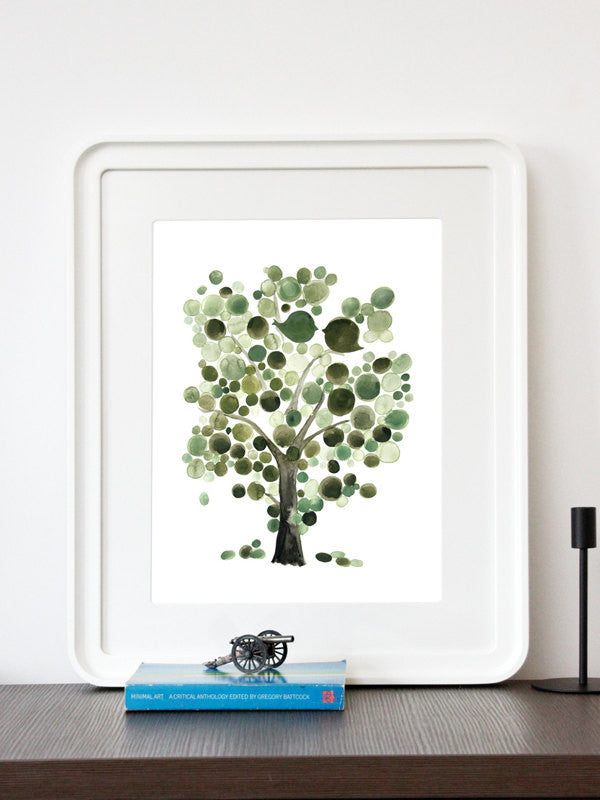 GREEN TREE OF LIFE art print