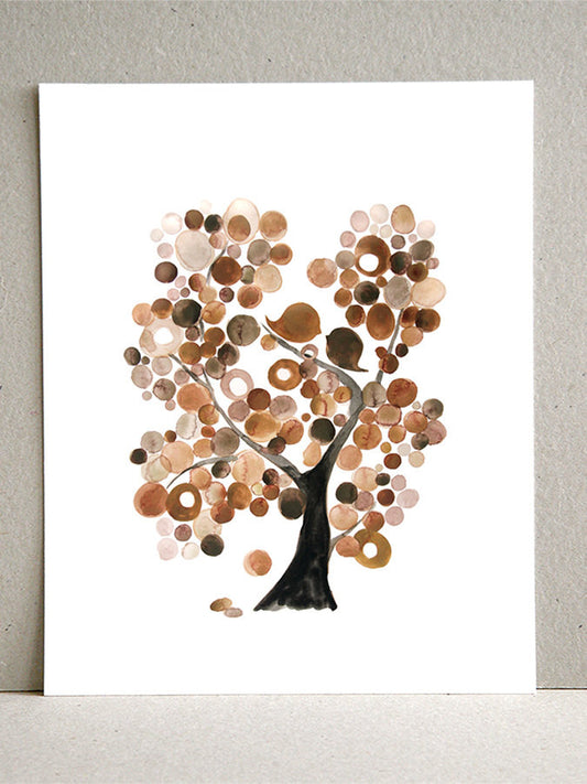 BROWN TREE of LIFE art print