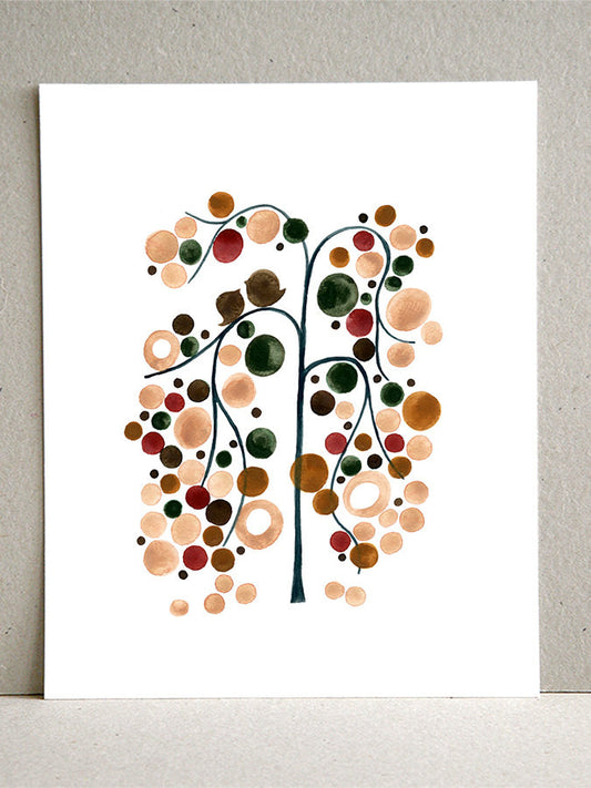 LAKE SIDE TREE art print