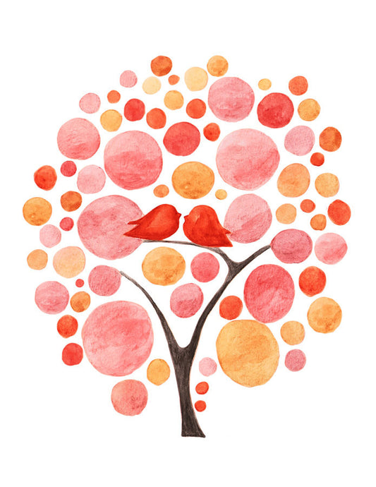 LIFE WITH BIRD TREE art print