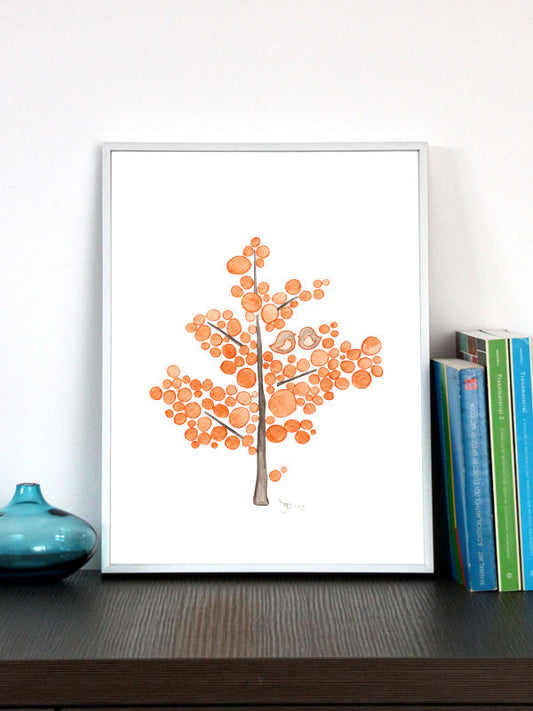 ORANGE COUNTY YOUNG TREE art print
