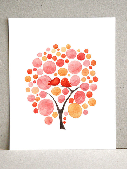 LIFE WITH BIRD TREE art print