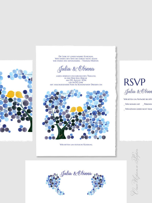 Wedding Invitation Package DIY Printable - Save the Date, Wedding Invitations, RSVP, Thank You Cards