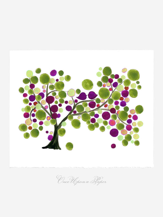 MOTHER DAUGHTER RICH TREE art print