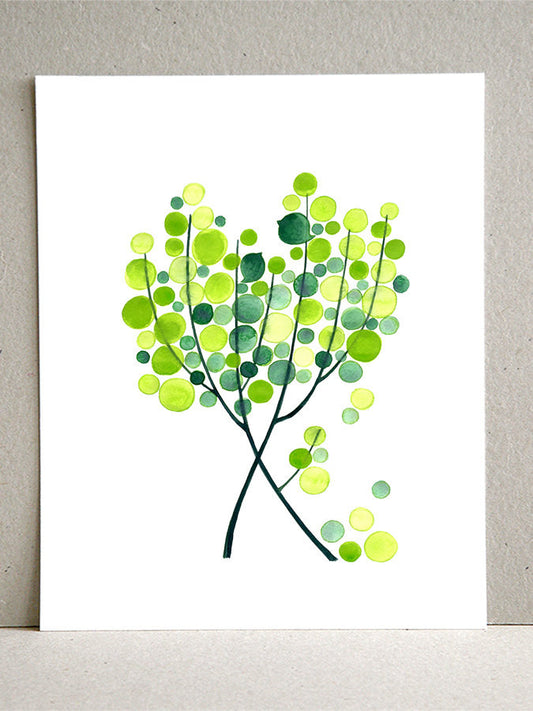 TWO AS ONE SPIKES TREE art print